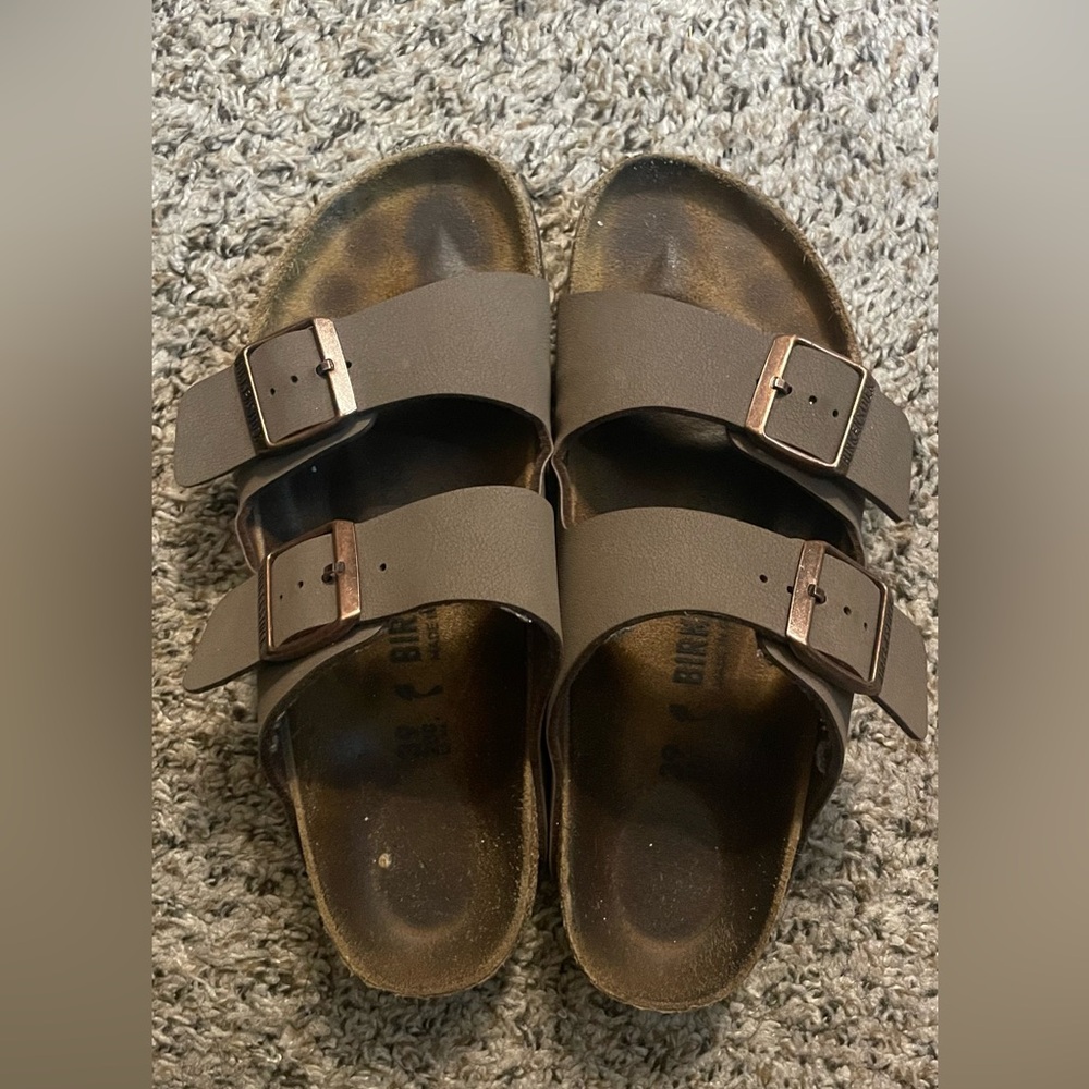 Birkenstock Brown Sandals with Buckles
